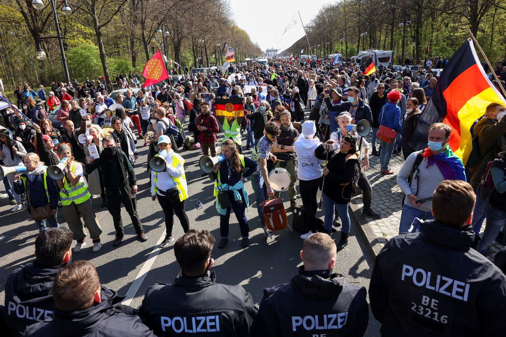 Store demonstrasjoner over hele Europa